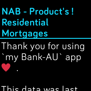 Fitbit my Bank-AU app display sample