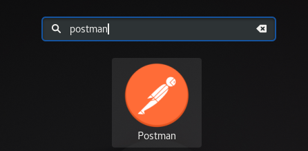 postman app shortcut on rehl