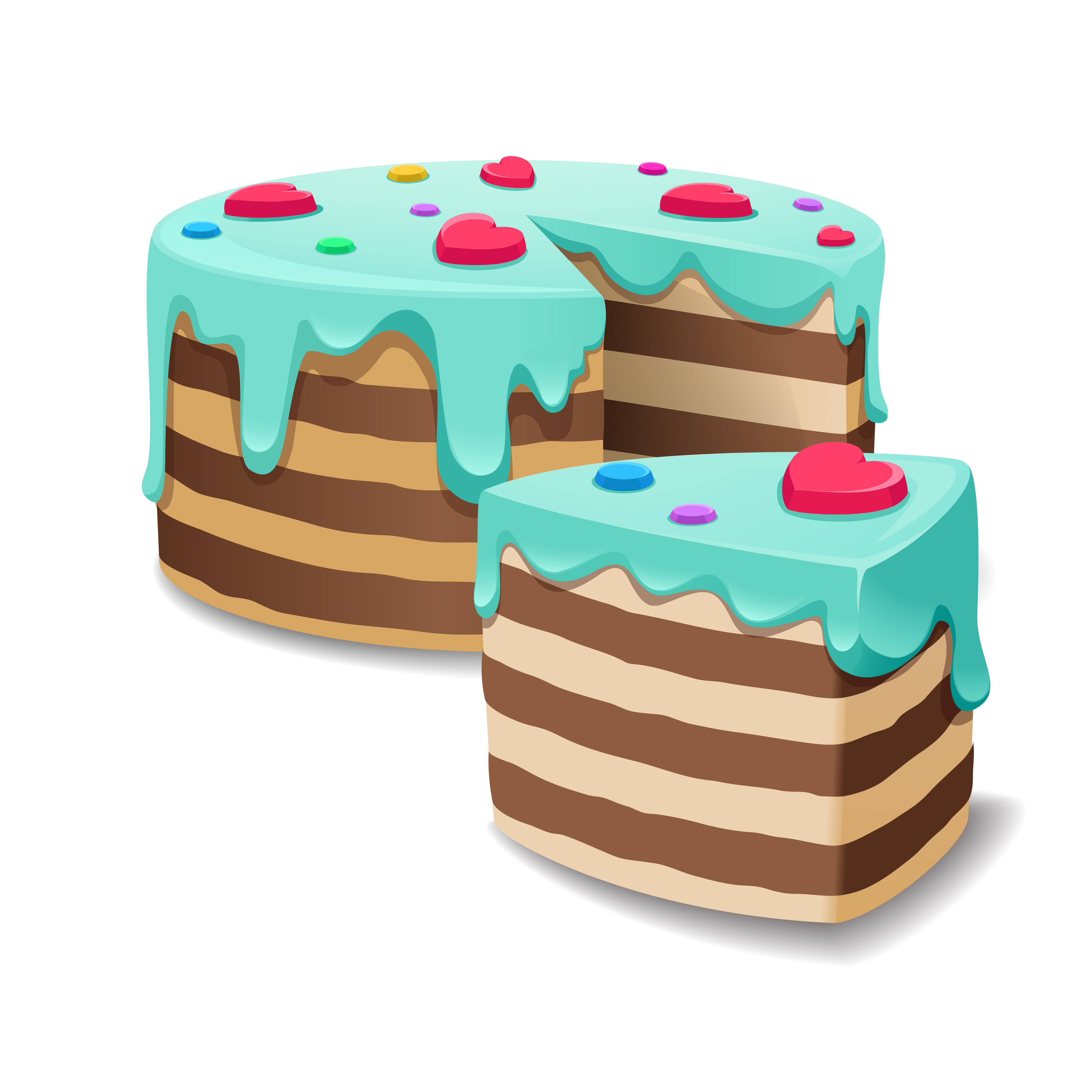 "Image showing a cut piece of cake"