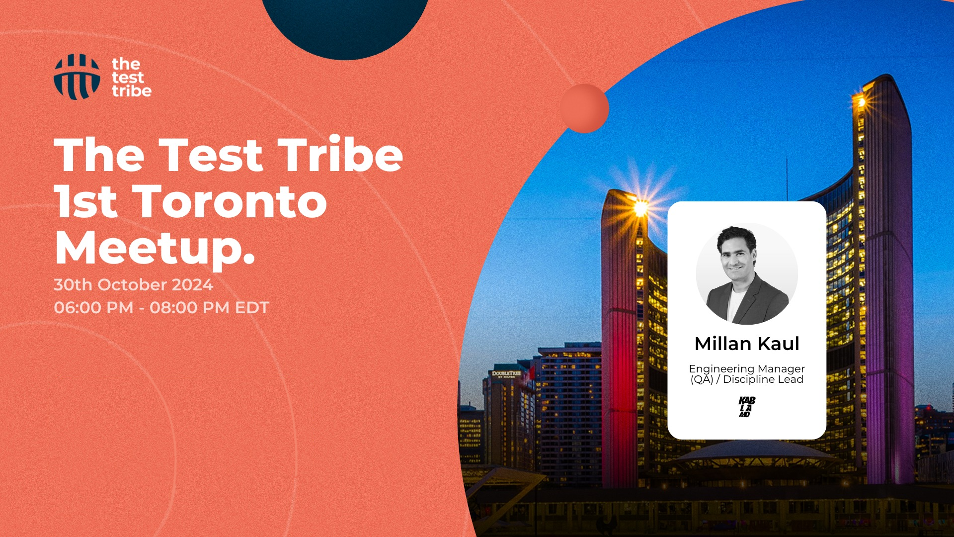 Update on Millan Kaul speaking at Toronto Ontario, Canada November 2024