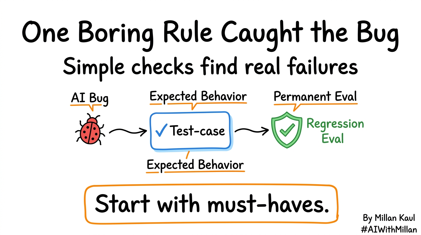 Image showing basic pass/fail test for AI responses