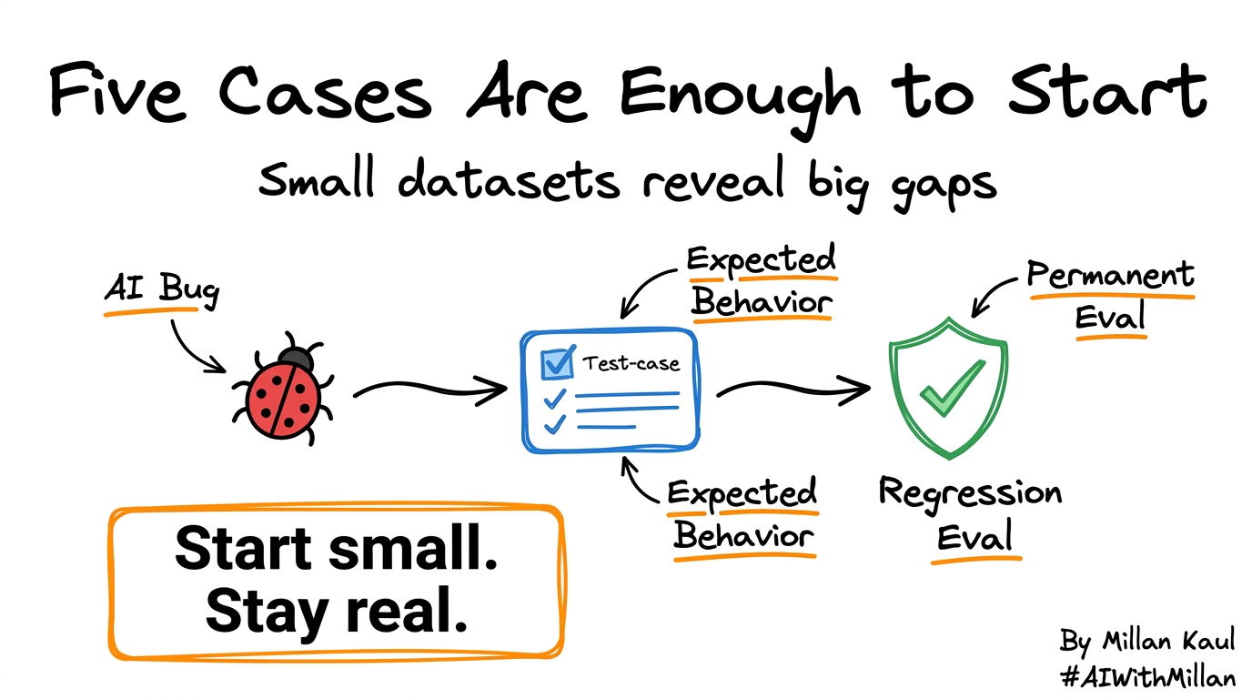 Image showing five examples are enough to start AI evaluation