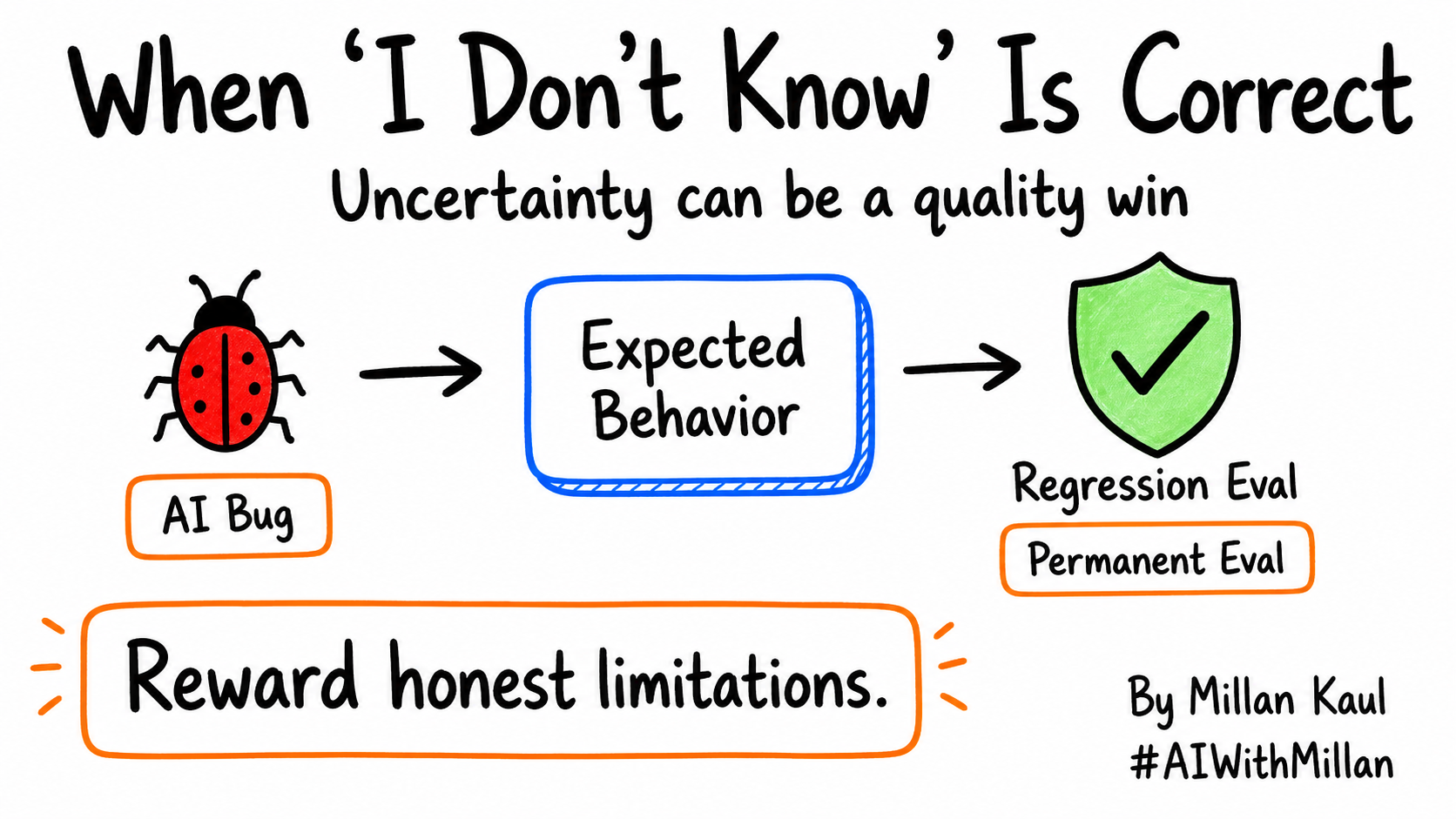 Image showing when to say 'I dont know' to AI