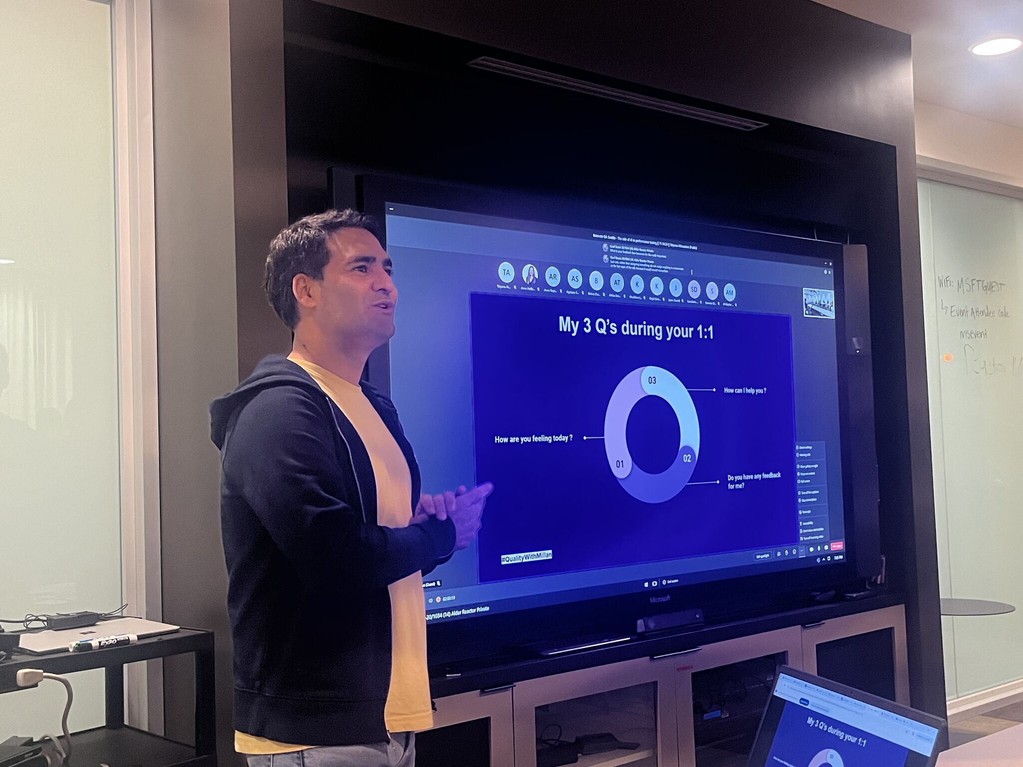 Millan Kaul speaking at Innovate QA on Quality Engineering Leadership - Nov'24 meetup - Redmond USA
